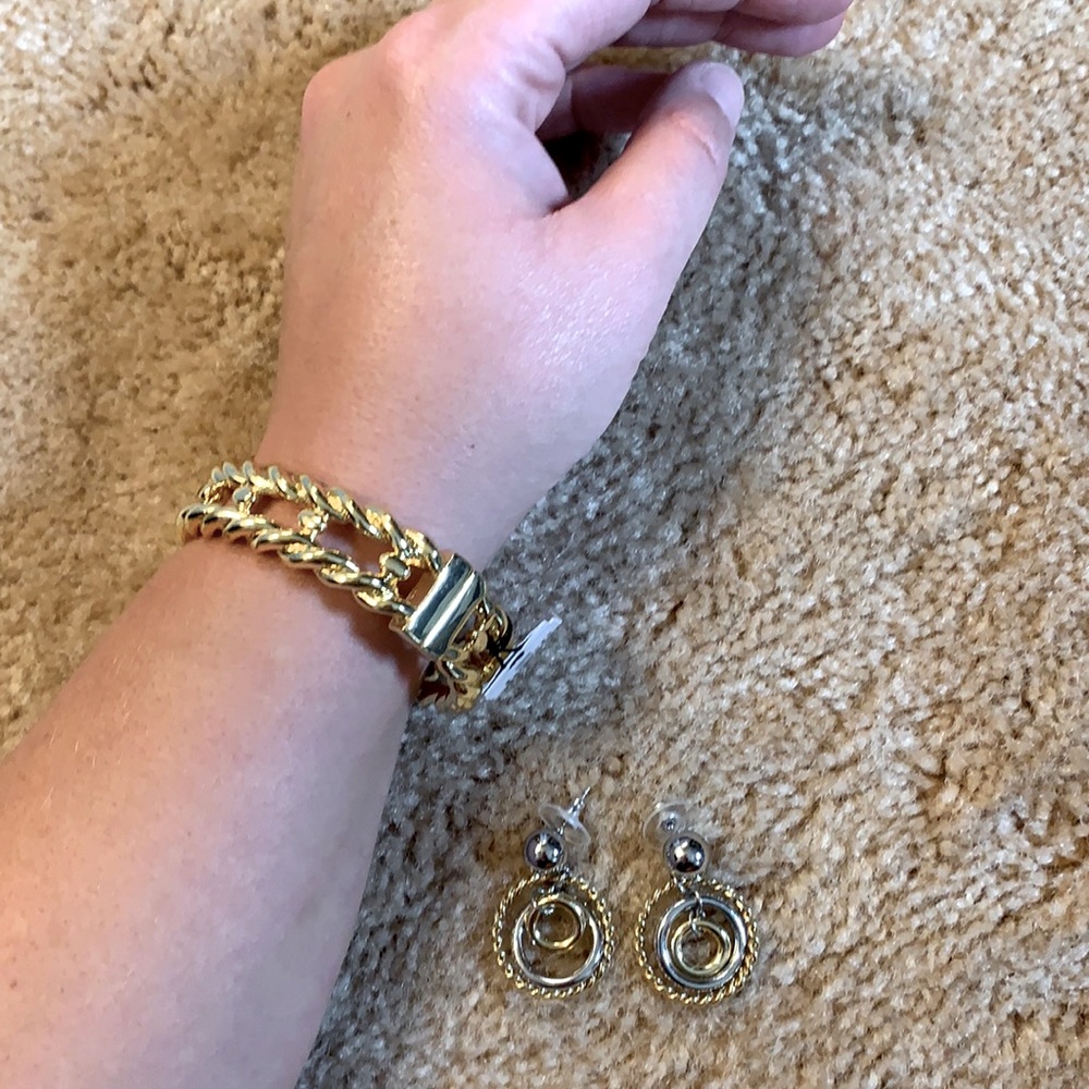 Talbots Bracelet and Coordinating Earrings